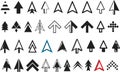 Mouse arrow cursors icons set.Vector illustration.