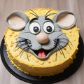 Mouse Cake: A Delightful Parody In Dark Yellow And Light Gray