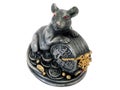 Mouse and Chinese figurine of holy object Royalty Free Stock Photo