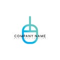 mouse click brand company template logo logotype art Royalty Free Stock Photo