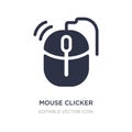 mouse clicker icon on white background. Simple element illustration from UI concept
