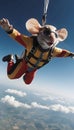 Mouse in the Clouds: A Skydiving Journey with our Daring Rodent