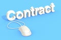 Mouse with contract word isolated