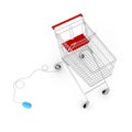 Mouse controlled shopping cart 2 Royalty Free Stock Photo