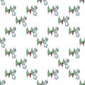 Mouse cursor on Candlestick chart vector online trading colored seamless pattern Royalty Free Stock Photo