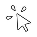 Mouse Cursor Click Icon Vector Royalty Free Stock Photo