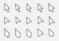 Mouse cursor icons Royalty Free Stock Photo