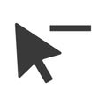 Mouse Cursor Minus Icon Vector Royalty Free Stock Photo