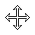 Mouse Cursor Move Icon Vector