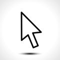 Mouse cursor sign icon Royalty Free Stock Photo