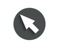 Mouse Cursor simple icon. Pointer sign. Royalty Free Stock Photo