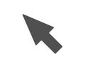 Mouse Cursor simple icon. Pointer sign. Royalty Free Stock Photo