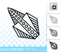 Mouse Cursor simple black line vector icon Royalty Free Stock Photo