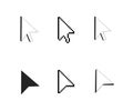 Mouse cursors big set. Royalty Free Stock Photo