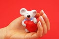 Mouse figurine Royalty Free Stock Photo