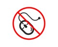 Mouse icon. Computer component device sign. Vector