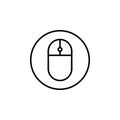 Mouse icon design template vector isolated Royalty Free Stock Photo
