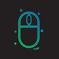 Mouse icon design vector Royalty Free Stock Photo