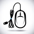 Mouse icon design vector illustration eps10 graphic Royalty Free Stock Photo