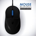 Mouse icon design vector illustration eps10 graphic Royalty Free Stock Photo