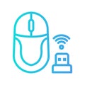 Mouse icon in gradient style about internet of things for any projects Royalty Free Stock Photo