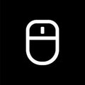 Mouse icon for simple flat style ui design Royalty Free Stock Photo