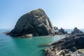 Rocky shoreline of the Island of Lundy off Devon Royalty Free Stock Photo