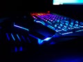 Mouse and keyboard in online game Royalty Free Stock Photo