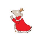 Mouse King Christmas cartoon illustration