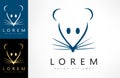 Mouse logo vector Royalty Free Stock Photo