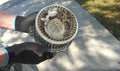 Mouse Nest in Car Blower Fan