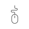 Mouse outline icon. Symbol, logo illustration for mobile concept and web design.