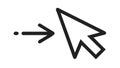 Mouse Pointer Arrow, Click, Select and Digital Navigation Icon, vector design Generative AI Royalty Free Stock Photo