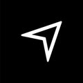 Mouse pointer icon for simple flat style ui design Royalty Free Stock Photo
