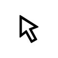 Mouse pointer icon for simple flat style ui design Royalty Free Stock Photo