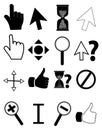 Mouse pointer icons set