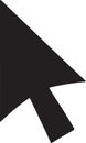 Mouse pointer vector icon arrow cursor select focus click position interface app Royalty Free Stock Photo