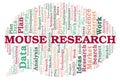 Mouse Research word cloud Royalty Free Stock Photo