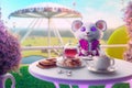 A Mouse\'s Dream High Tea in Photorealistic Compositio