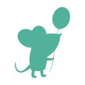 Mouse silhouette icon