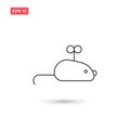 Mouse toy icon vector isolated Royalty Free Stock Photo