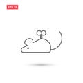 Mouse toy icon vector isolated 4 Royalty Free Stock Photo