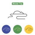 Mouse toy line icon Royalty Free Stock Photo