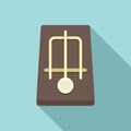 Mousetrap icon, flat style