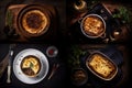 Moussaka Dish, Traditional Greek Musaka, Bulgarian Mousaka, Musaca, Abstract Generative Ai Illustration Royalty Free Stock Photo