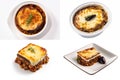 Moussaka Dish, Traditional Greek Musaka, Bulgarian Mousaka, Musaca, Abstract Generative Ai Illustration