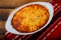 Moussaka is an eggplant- or potato-based dish, often including ground meat, in the Levant