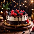 Mousse Cake , traditional popular sweet dessert cake