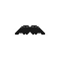 Moustache cartoon pixel art design