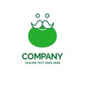 moustache, Hipster, movember, santa, Beared Flat Business Logo t